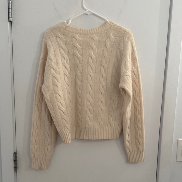 Aritzia Babaton Illustrator Cable Knit Sweater – Cream (Size S) - Picture 7 of 7